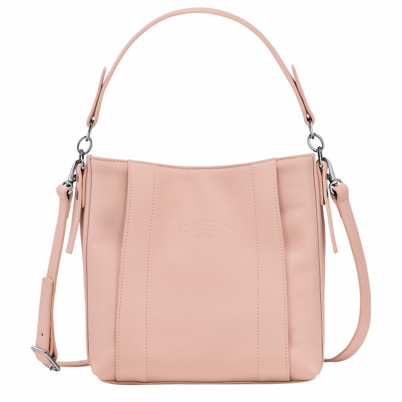 Longchamp 3D S Crossbody bag - Leather Beige | THBM13086