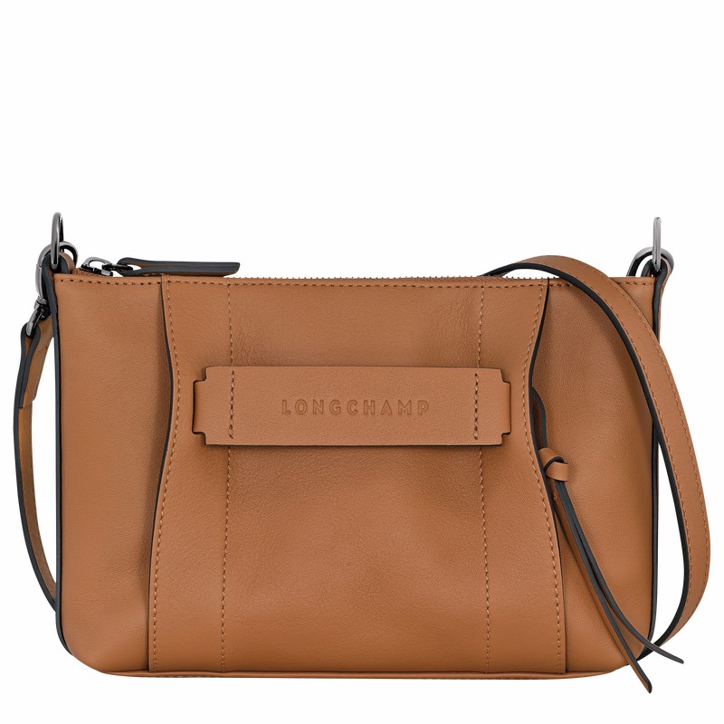 Longchamp 3D S Crossbody bag - Leather Beige | IMWT71459