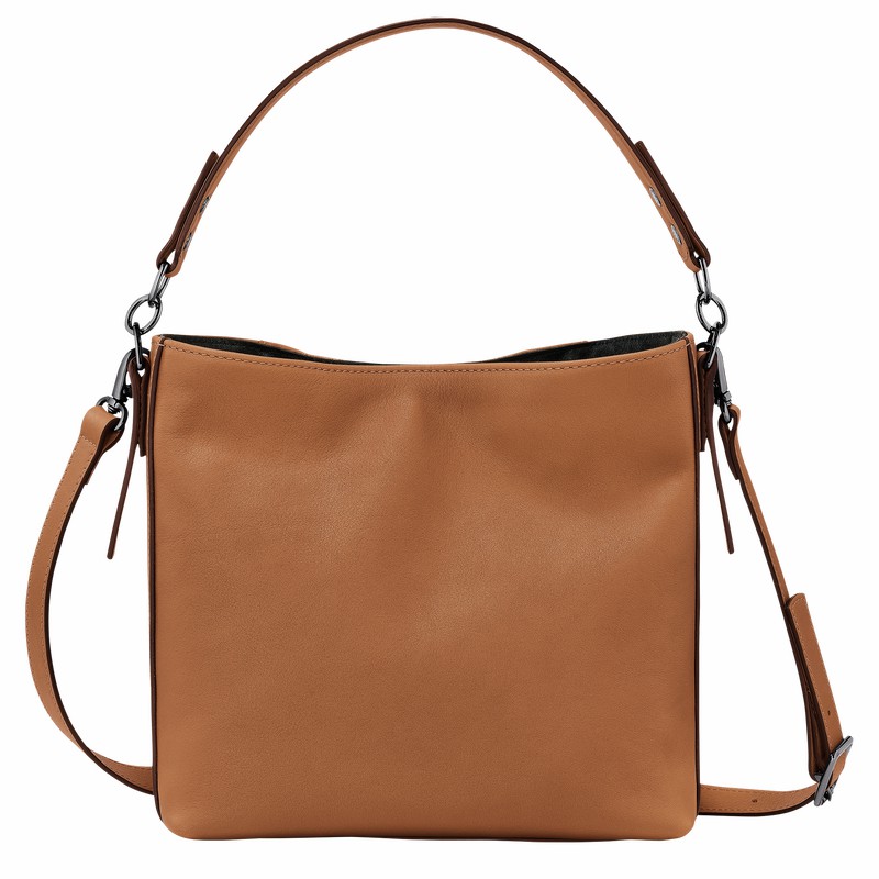 Longchamp 3D S Crossbody bag - Leather Beige | UKME63951