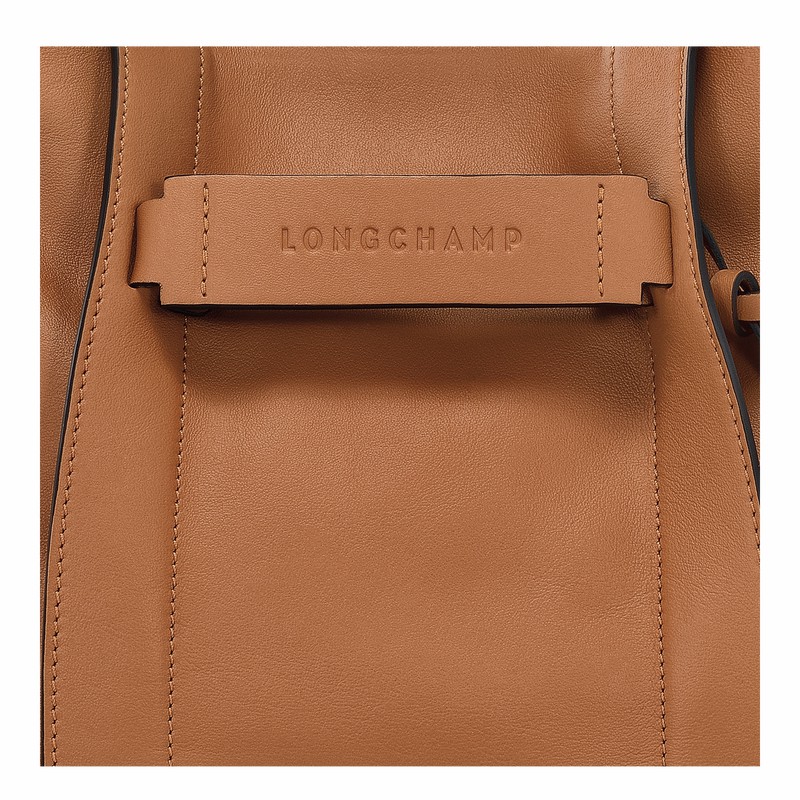 Longchamp 3D S Crossbody bag - Leather Beige | UKME63951