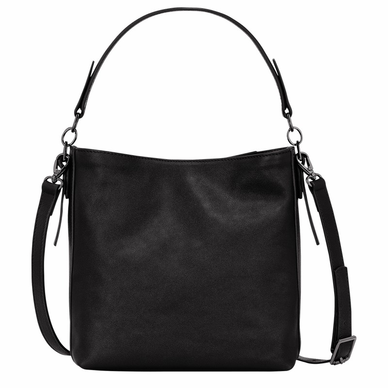 Longchamp 3D S Crossbody bag - Leather Black | VHOF86401