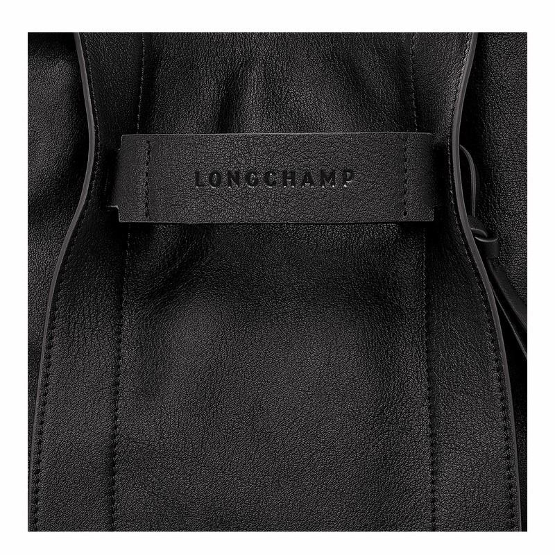 Longchamp 3D S Crossbody bag - Leather Black | VHOF86401