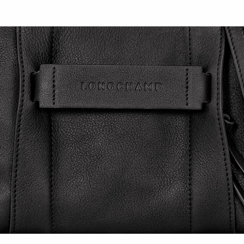 Longchamp 3D S Crossbody bag - Leather Black | JZOX21436