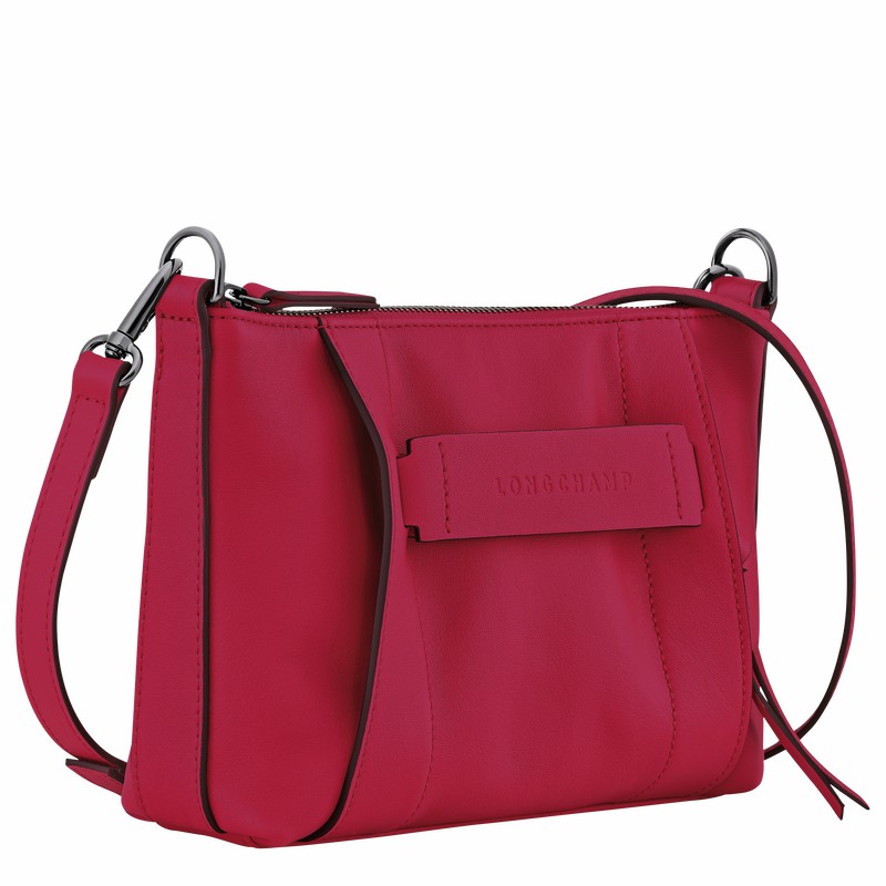 Longchamp 3D S Crossbody bag - Leather Fuchsia | NCFX80942