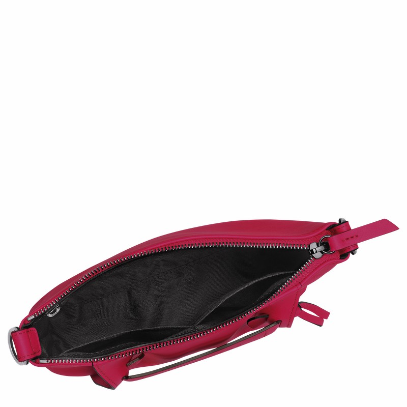 Longchamp 3D S Crossbody bag - Leather Fuchsia | NCFX80942