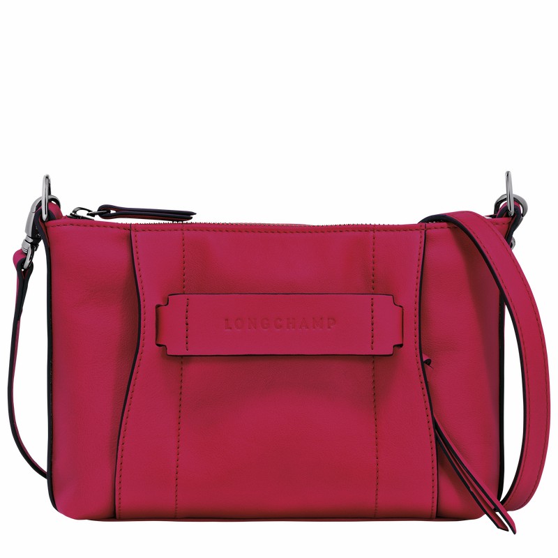 Longchamp 3D S Crossbody bag - Leather Fuchsia | NCFX80942