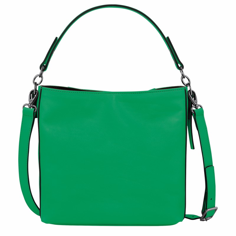 Longchamp 3D S Crossbody bag - Leather Green | YVQS26983