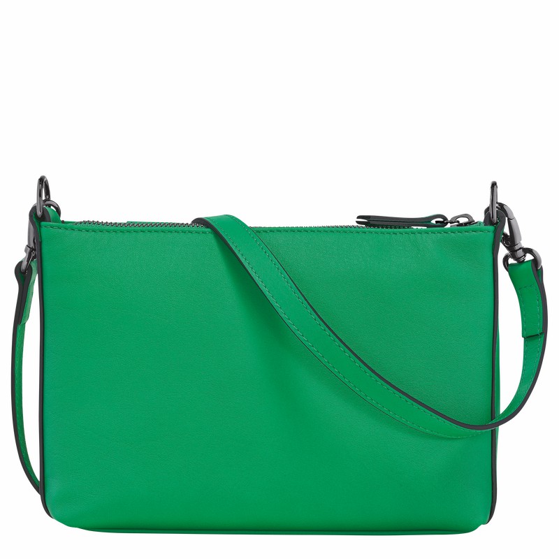 Longchamp 3D S Crossbody bag - Leather Green | LFVE73184