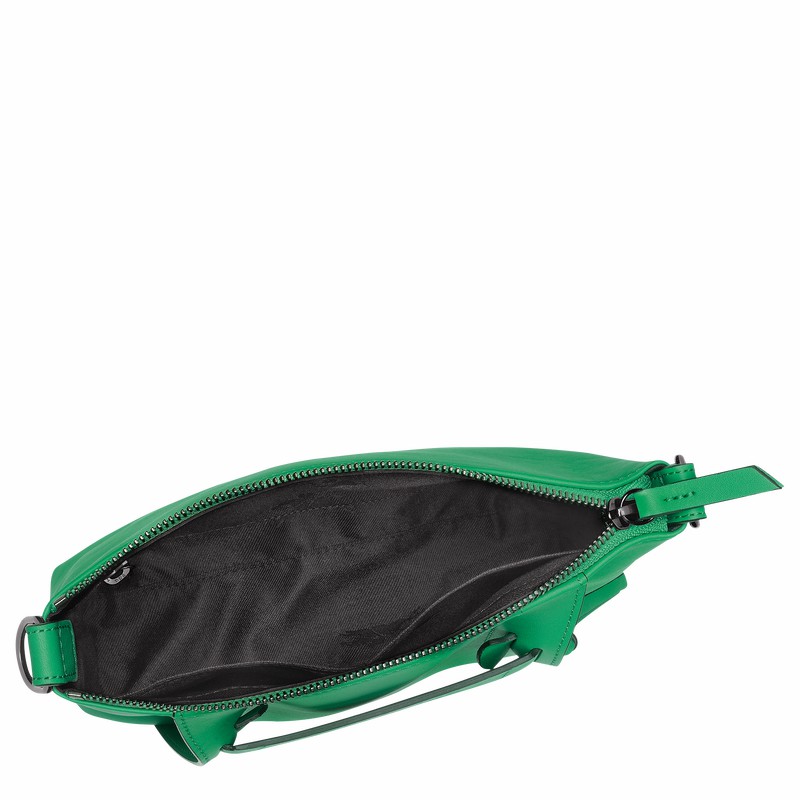 Longchamp 3D S Crossbody bag - Leather Green | LFVE73184