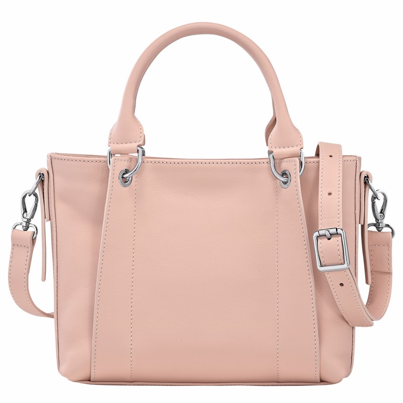 Longchamp 3D S Handbag - Leather Beige | ZVQR57608