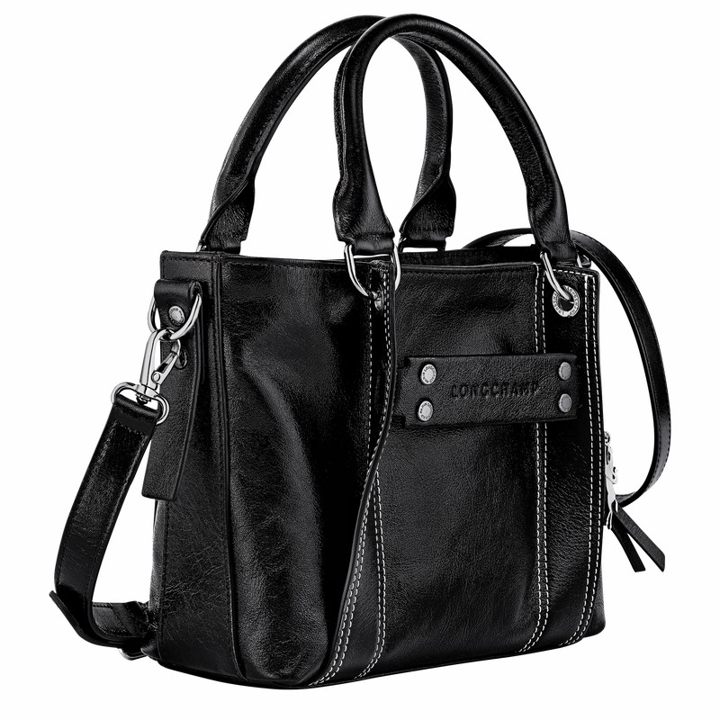 Longchamp 3D S Handbag - Leather Black | NDWJ49756