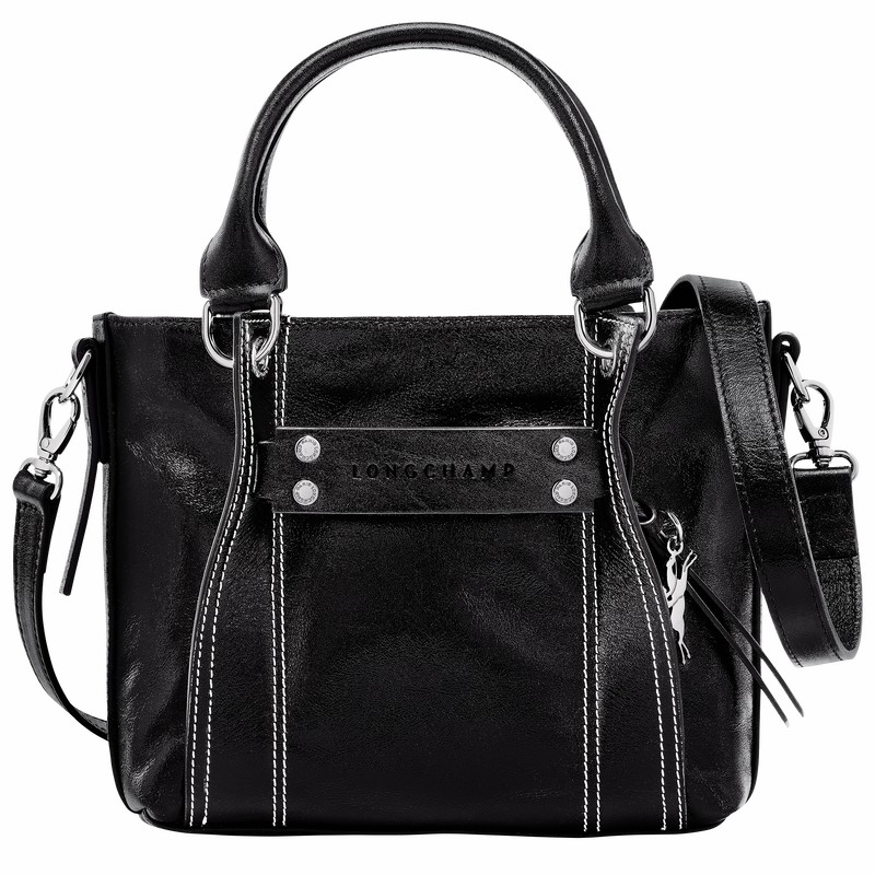 Longchamp 3D S Handbag - Leather Black | NDWJ49756