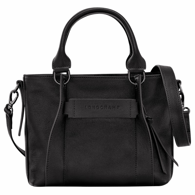 Longchamp 3D S Handbag - Leather Black | PKDS79150