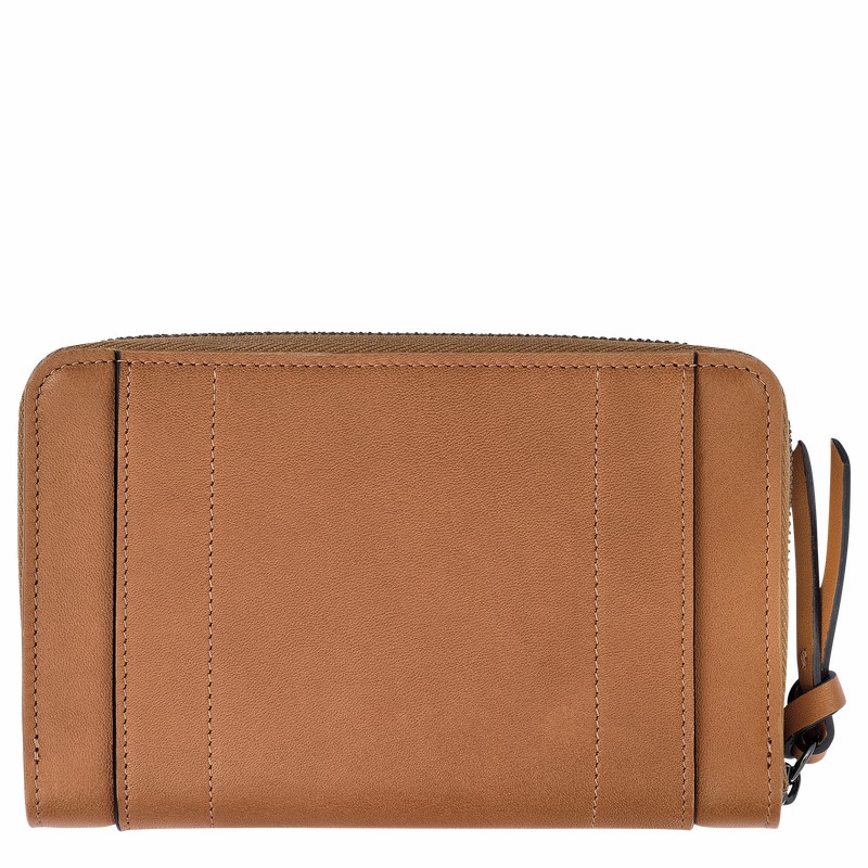 Longchamp 3D Wallet - Leather Beige | OGVE70362