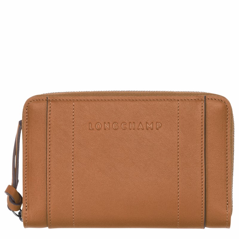 Longchamp 3D Wallet - Leather Beige | OGVE70362