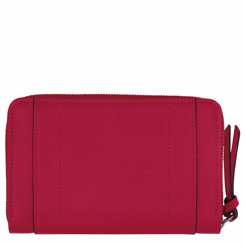 Longchamp 3D Wallet - Leather Fuchsia | AWIM69142