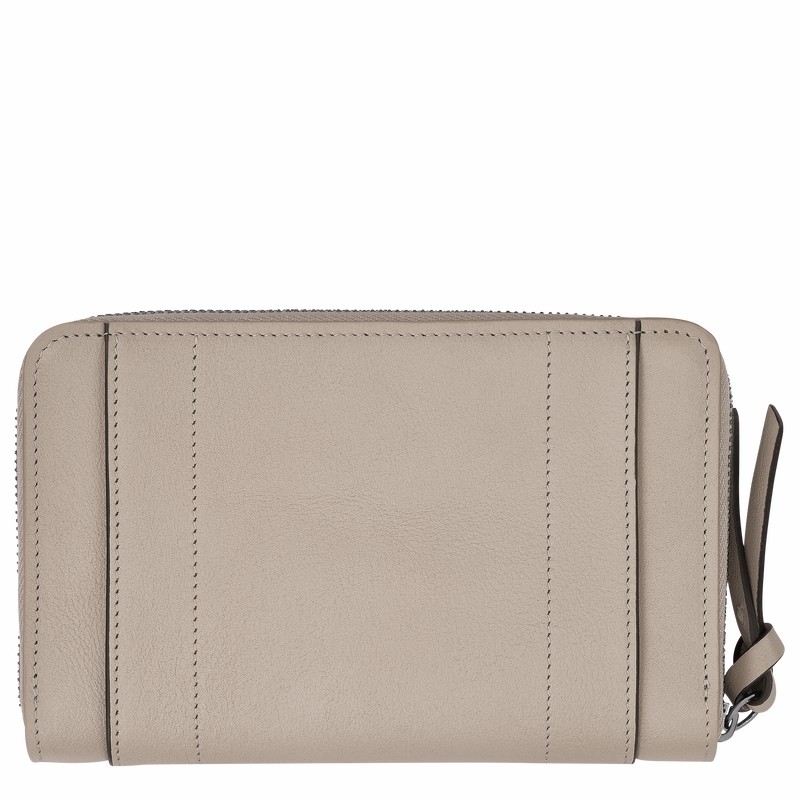 Longchamp 3D Wallet - Leather Grey | ECJH01324