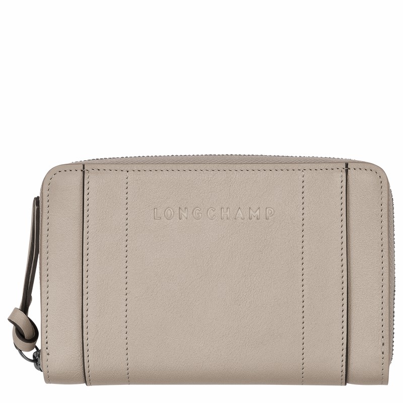 Longchamp 3D Wallet - Leather Grey | ECJH01324