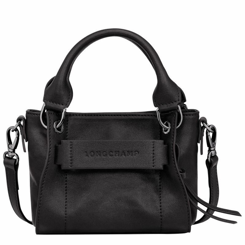 Longchamp 3D XS Handbag - Leather Black | GERK32715