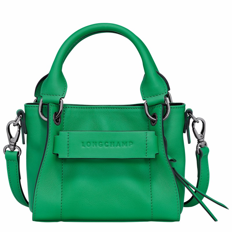 Longchamp 3D XS Handbag - Leather Green | LQSC20918