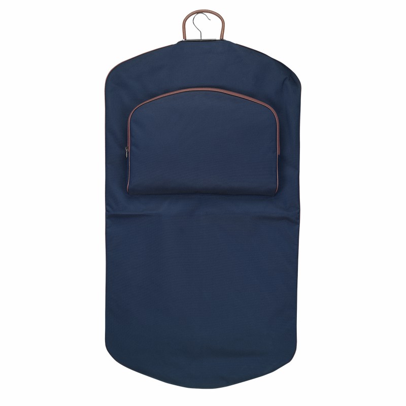 Longchamp Boxford Garment cover - Recycled canvas Blue | RMNV27904