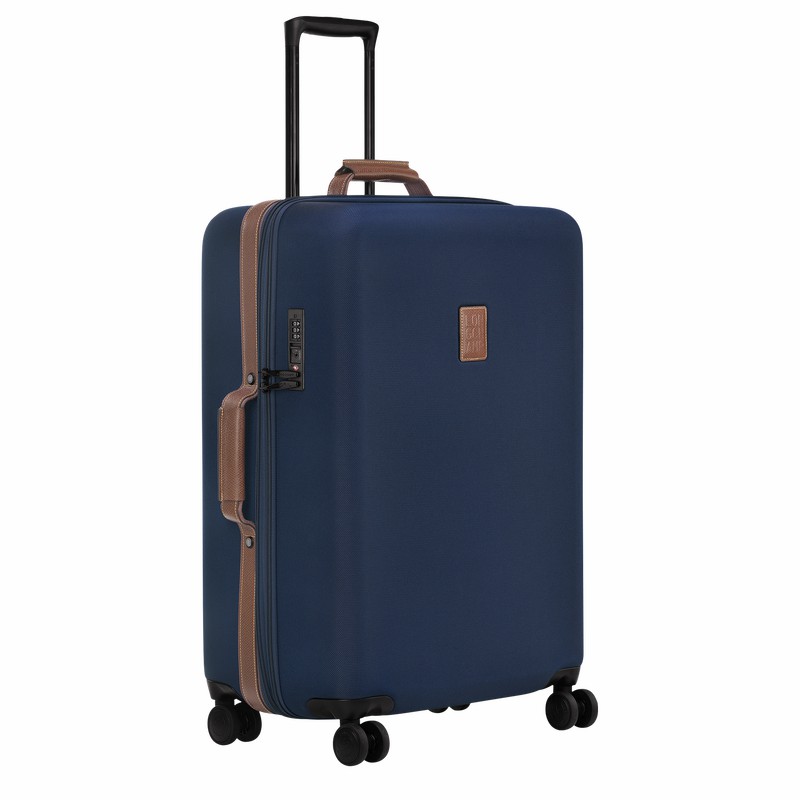 Longchamp Boxford L Suitcase - Recycled canvas Blue | IMHY89764