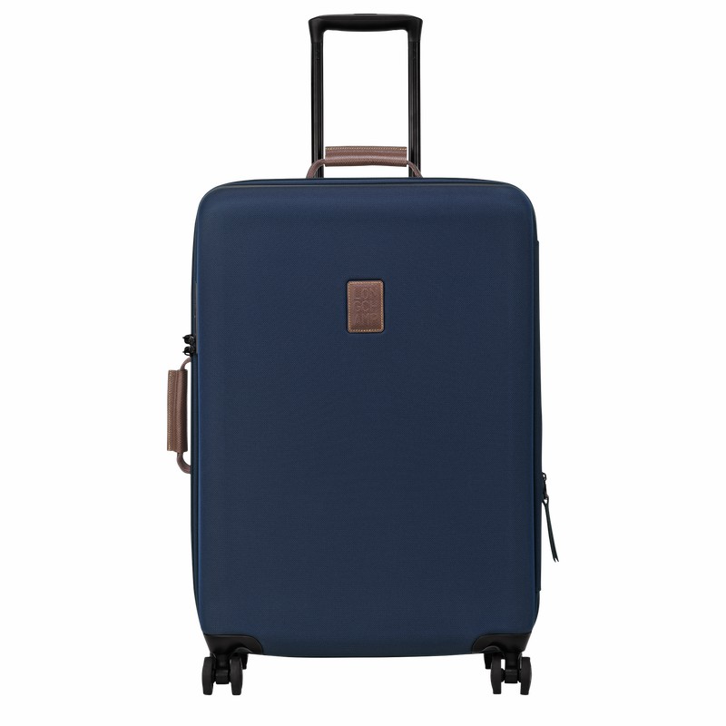 Longchamp Boxford L Suitcase - Recycled canvas Blue | IMHY89764