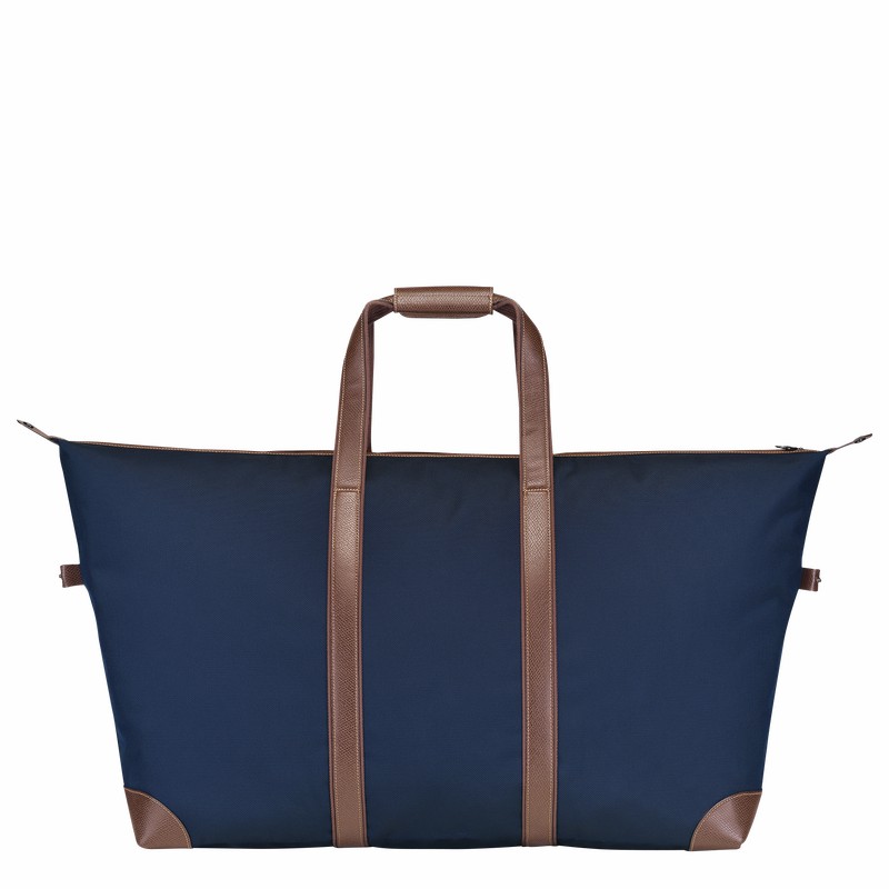 Longchamp Boxford L Travel bag - Recycled canvas Blue | XKLB21068