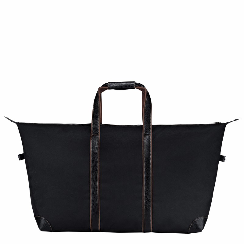 Longchamp Boxford L Travel bag - Recycled canvas Black | NVQM27154