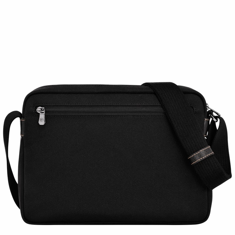 Longchamp Boxford M Camera bag - Recycled canvas Black | BLOG13854