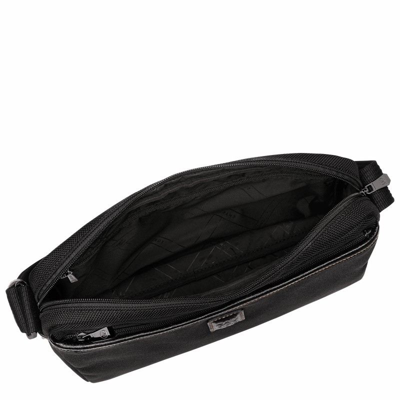 Longchamp Boxford M Camera bag - Recycled canvas Black | BLOG13854