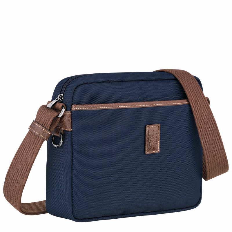 Longchamp Boxford M Camera bag - Recycled canvas Blue | SRGT58601