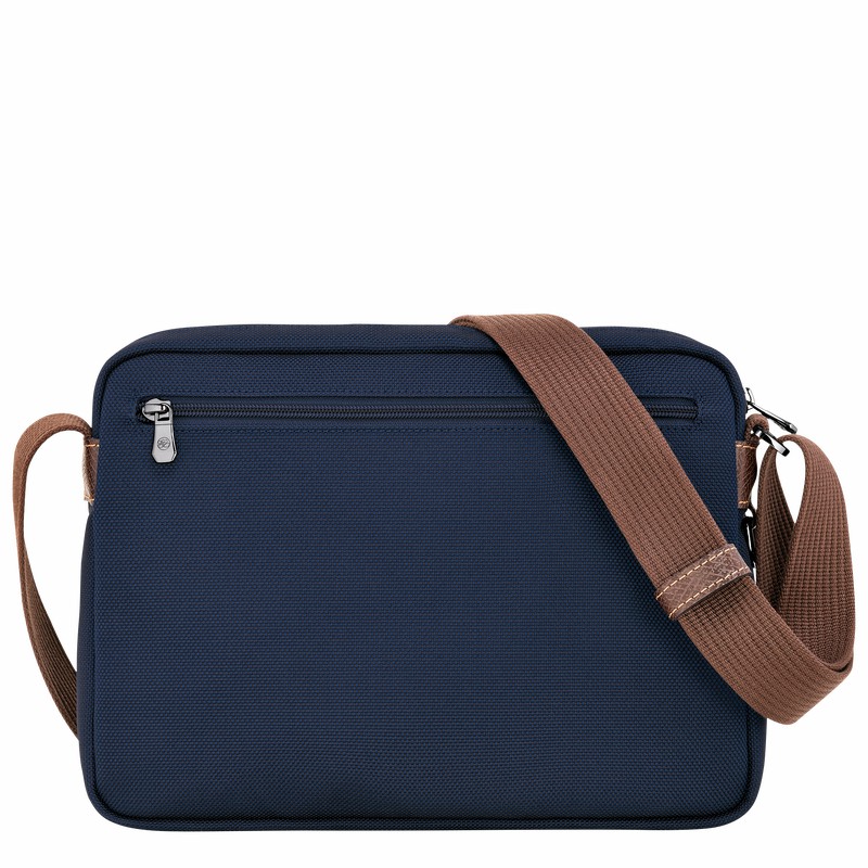 Longchamp Boxford M Camera bag - Recycled canvas Blue | SRGT58601