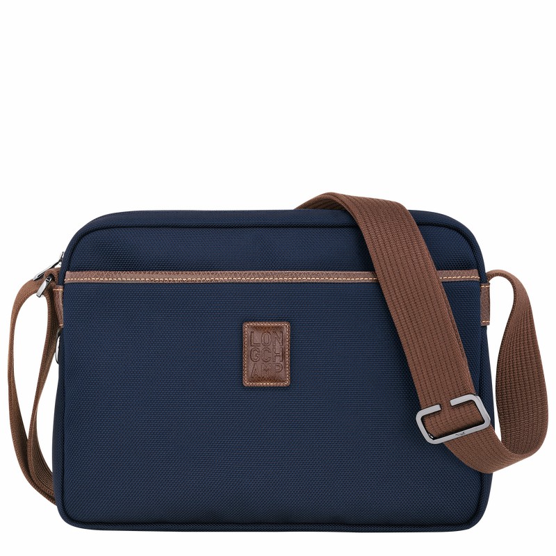 Longchamp Boxford M Camera bag - Recycled canvas Blue | SRGT58601