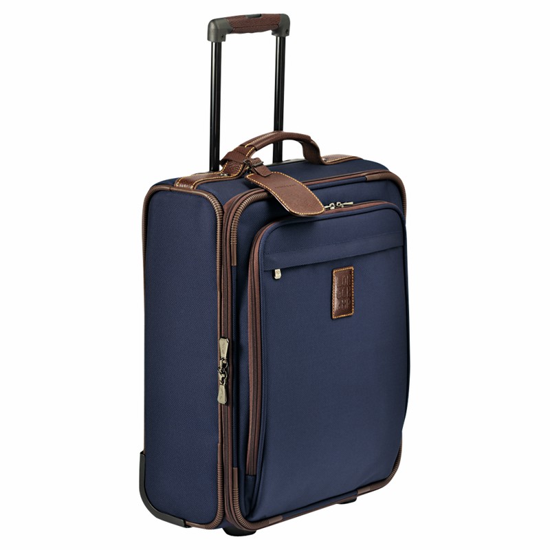 Longchamp Boxford S Suitcase - Recycled canvas Blue | SHOK58342