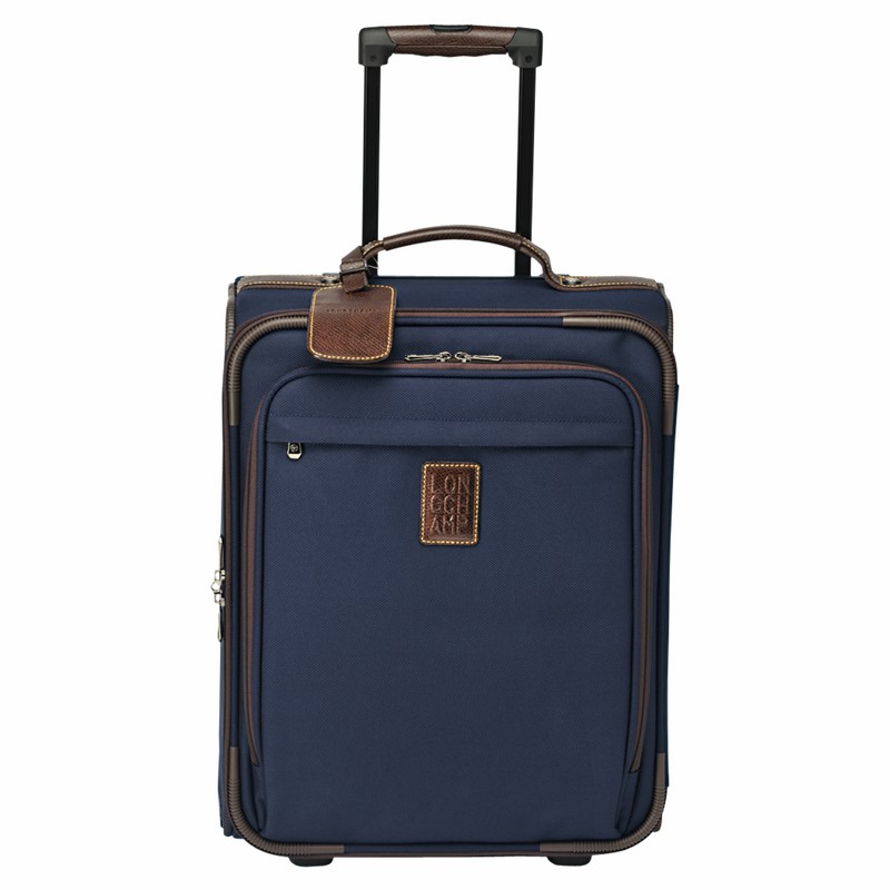 Longchamp Boxford S Suitcase - Recycled canvas Blue | SHOK58342