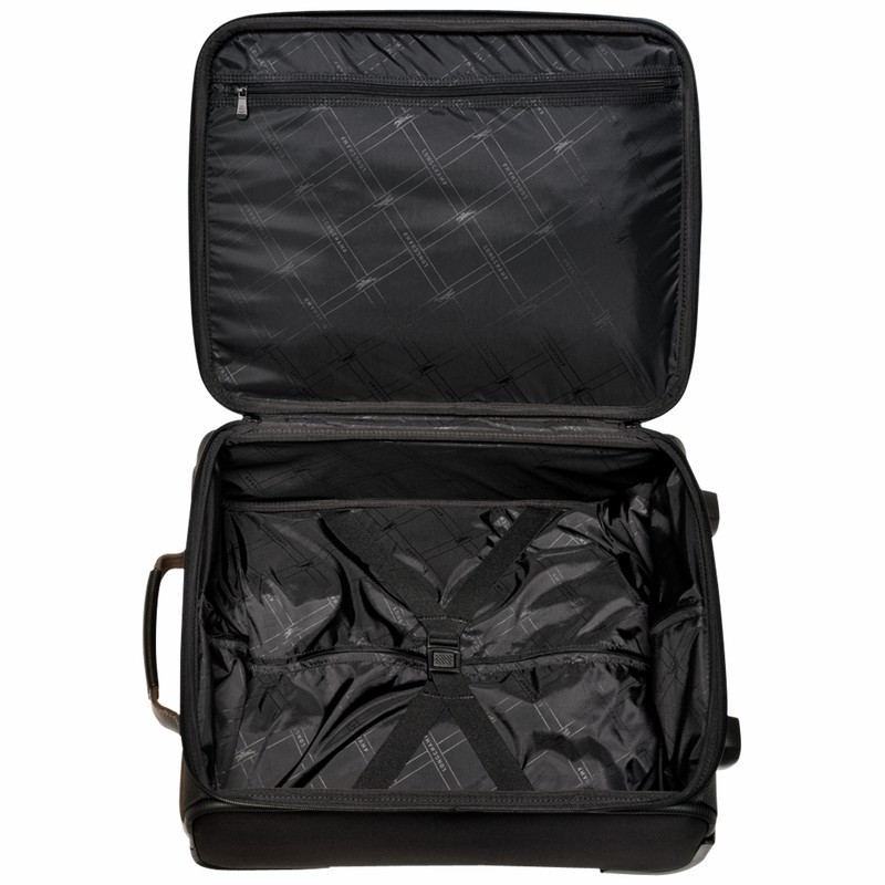 Longchamp Boxford S Suitcase - Recycled canvas Black | XOGY42501