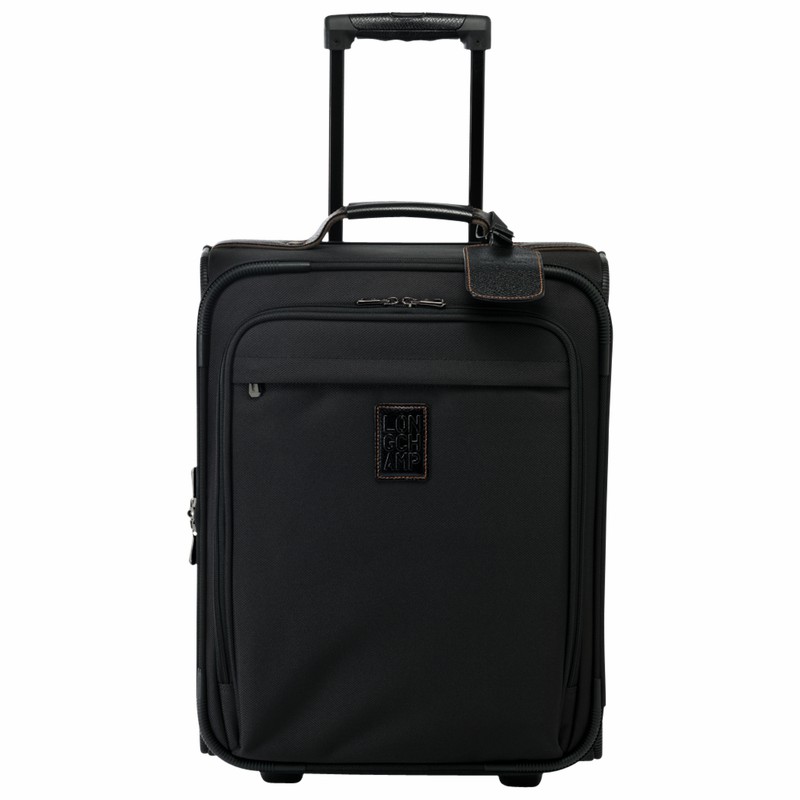 Longchamp Boxford S Suitcase - Recycled canvas Black | XOGY42501