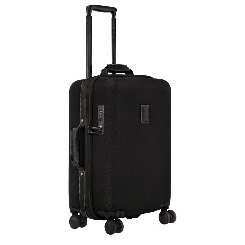 Longchamp Boxford S Suitcase - Recycled canvas Black | CVSW61048