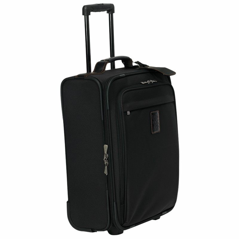 Longchamp Boxford S Suitcase - Recycled canvas Black | YDFC89061