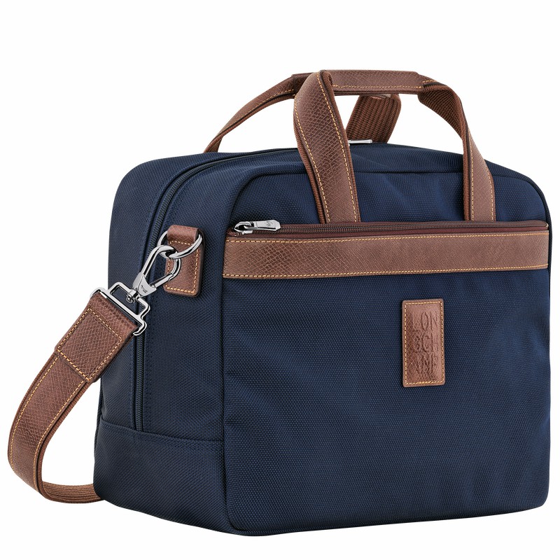 Longchamp Boxford S Travel bag - Recycled canvas Blue | GNSY65731