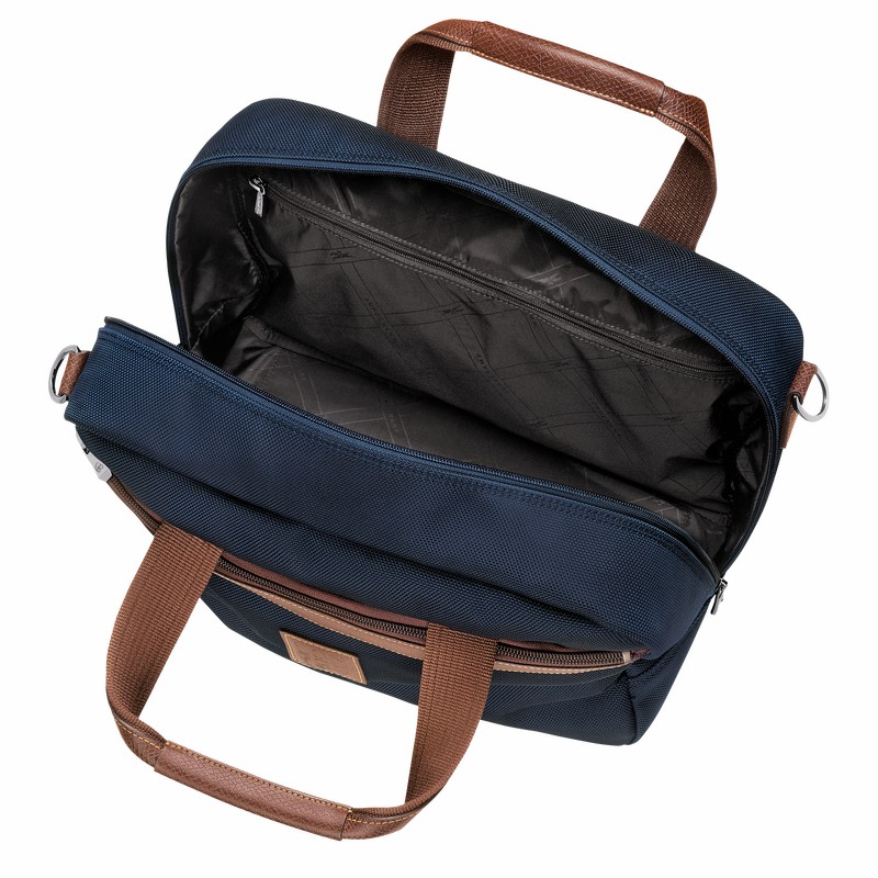 Longchamp Boxford S Travel bag - Recycled canvas Blue | GNSY65731