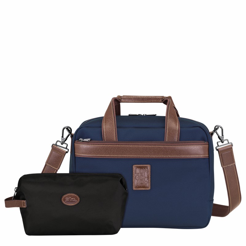 Longchamp Boxford S Travel bag - Recycled canvas Blue | GNSY65731