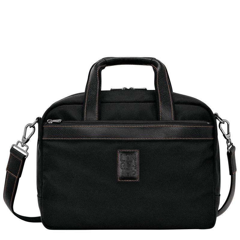 Longchamp Boxford S Travel bag - Recycled canvas Black | HBAG15074