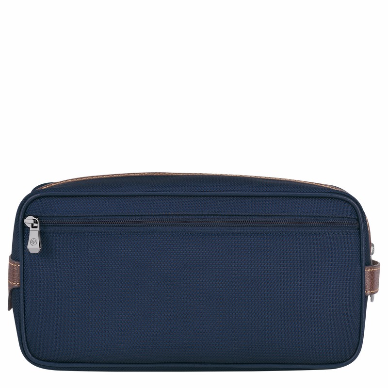 Longchamp Boxford Toiletry case - Recycled canvas Blue | EYDM87426