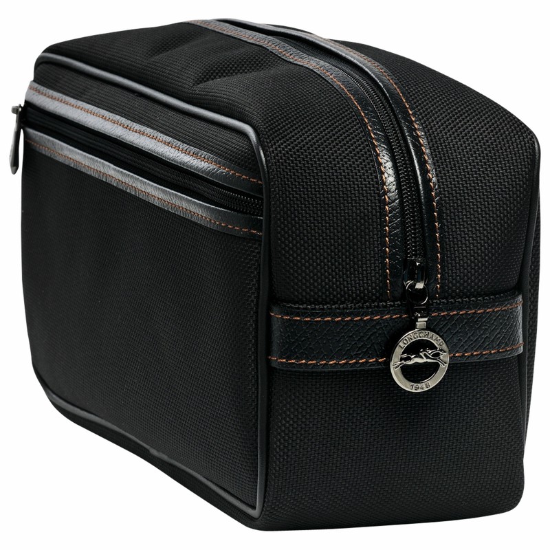 Longchamp Boxford Toiletry case - Recycled canvas Black | UICP70246