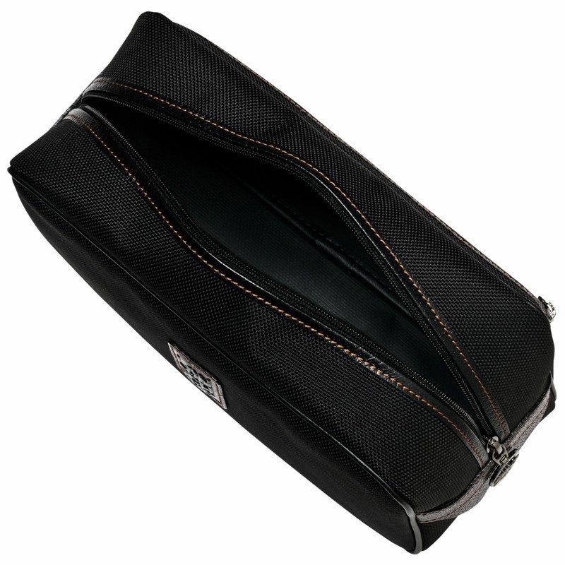 Longchamp Boxford Toiletry case - Recycled canvas Black | UICP70246