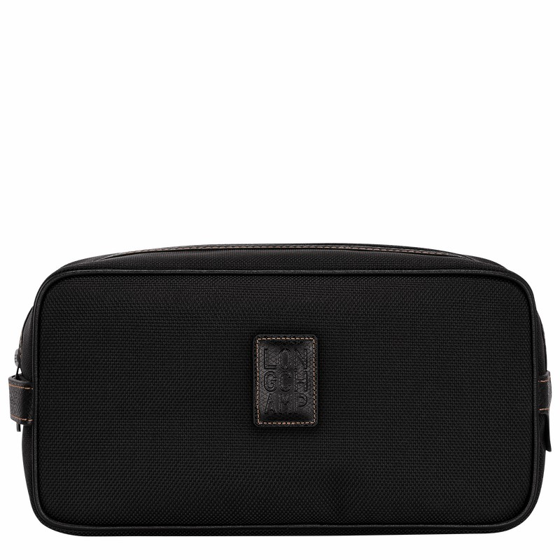 Longchamp Boxford Toiletry case - Recycled canvas Black | UICP70246