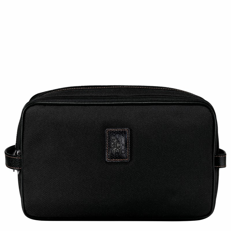 Longchamp Boxford Toiletry case - Recycled canvas Black | VTNM10893