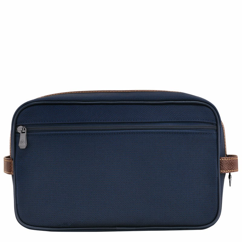 Longchamp Boxford Toiletry case - Recycled canvas Blue | EFSW16975